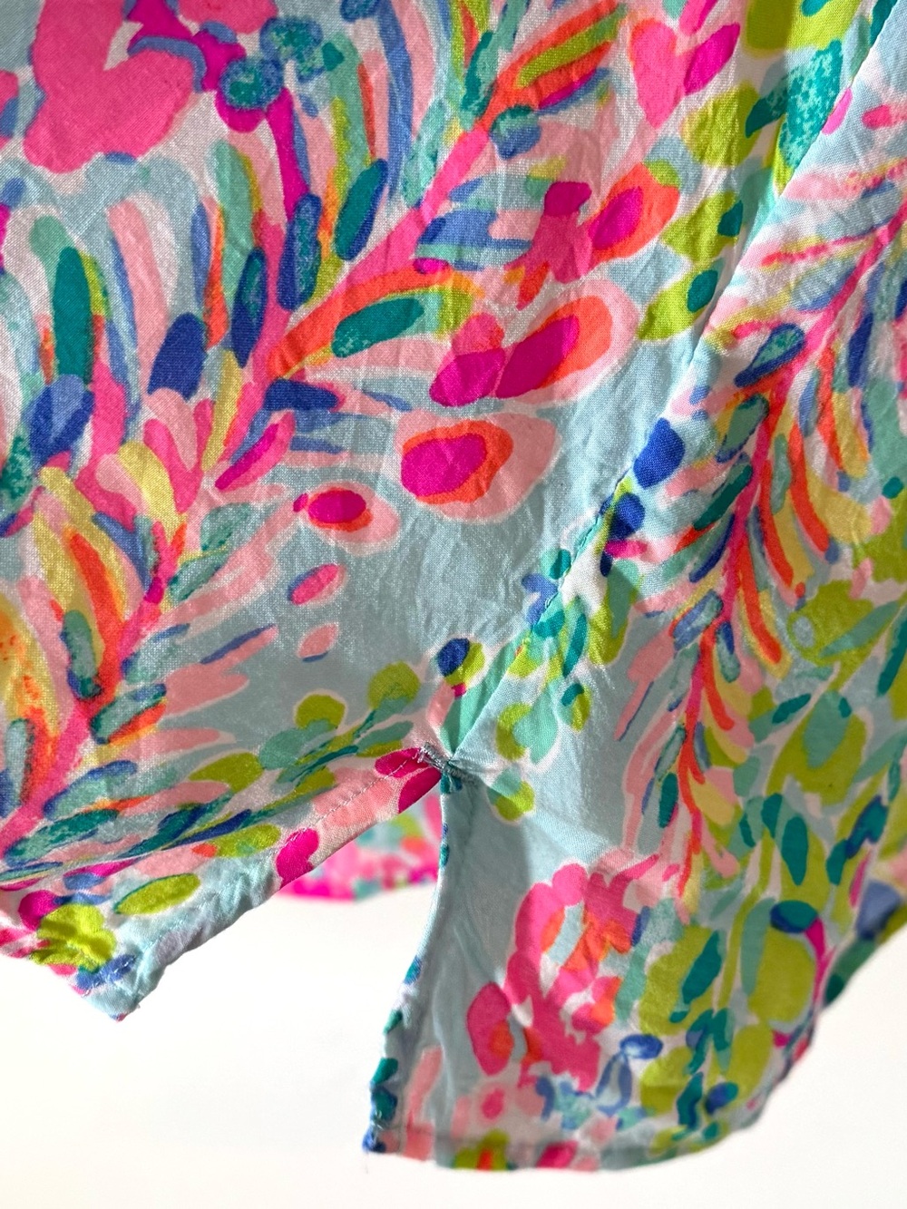 Lilly Pulitzer CATCH THE WAVE Colorful Tunic Sz XL - Picture 4 of 11